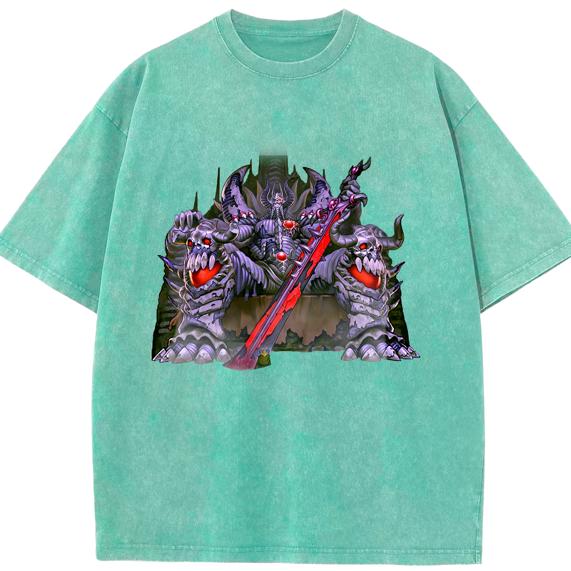 （画像用） 遊☆戯☆王 Yu-Gi-Oh! 綿100% ヴィンテージ風 半袖Tシャツ（フロントプリント）